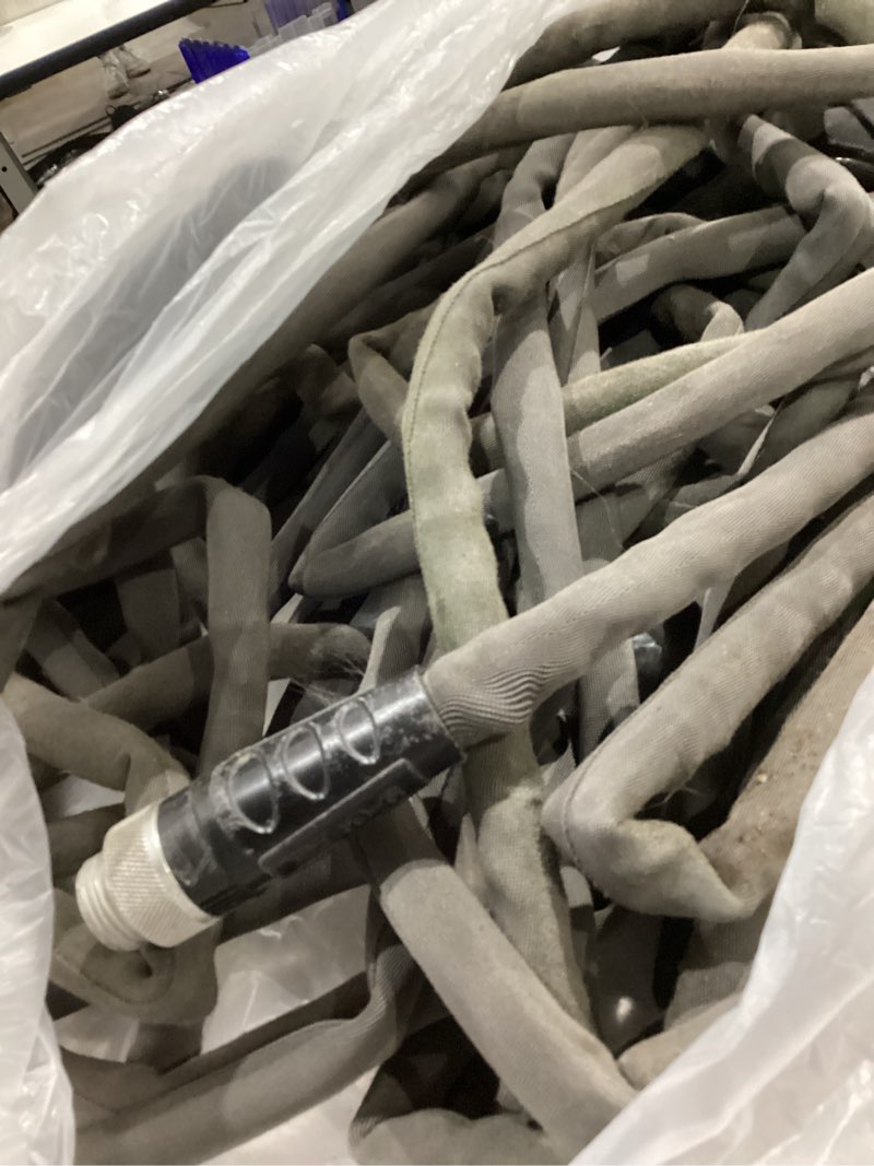 Condition photo showing As Is for 3/4 in. dia x 100 ft. heavy-duty ultra-light flexible garden hose, drinking water safe, kink-resistant, 1 piece
