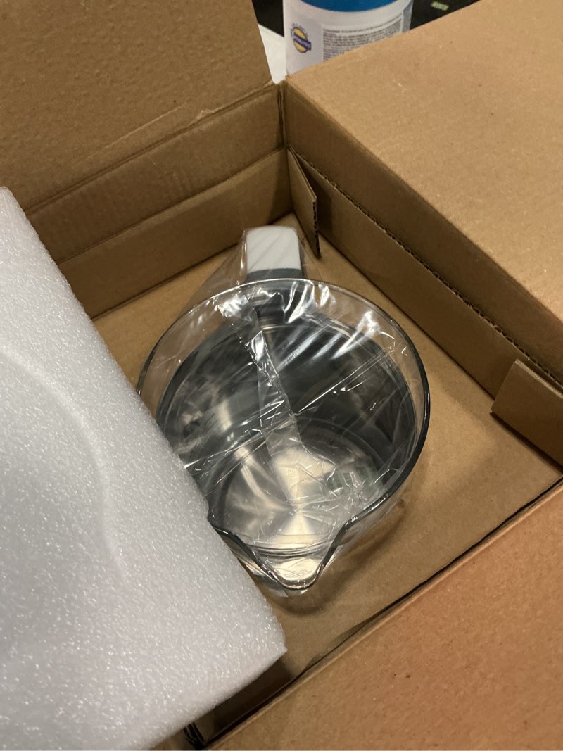 Condition photo showing Good Condition for grownsy baby instant warmer, glass water boiler with accurate temperature control for formula, coffee and tea, 1.2 liter electric kettle with lcd display and timer