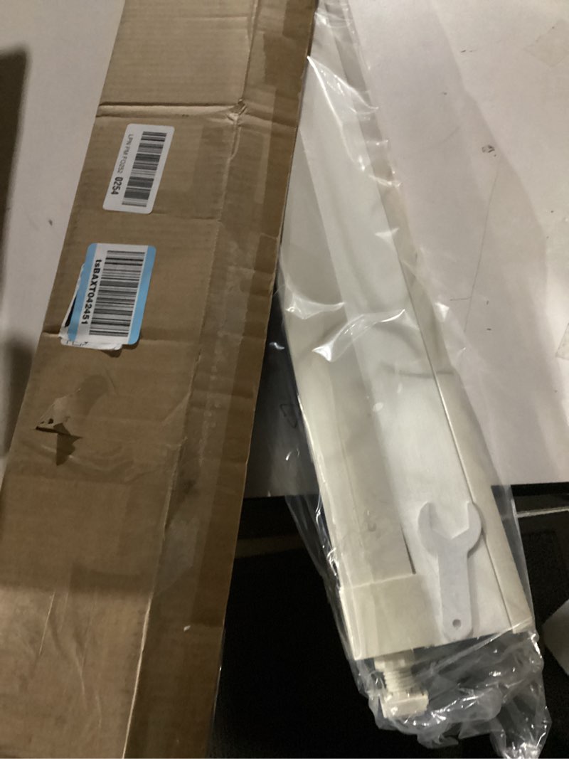 Condition photo showing As Is for LazBlinds No Tools No Drill Cordless Cellular Shades, Light Filtering Honeycomb Shades for Home, Thermal Insulation Blinds for Windows, 30" W x 64" H, Beige Light Filtering-beige 30" W x 64" H