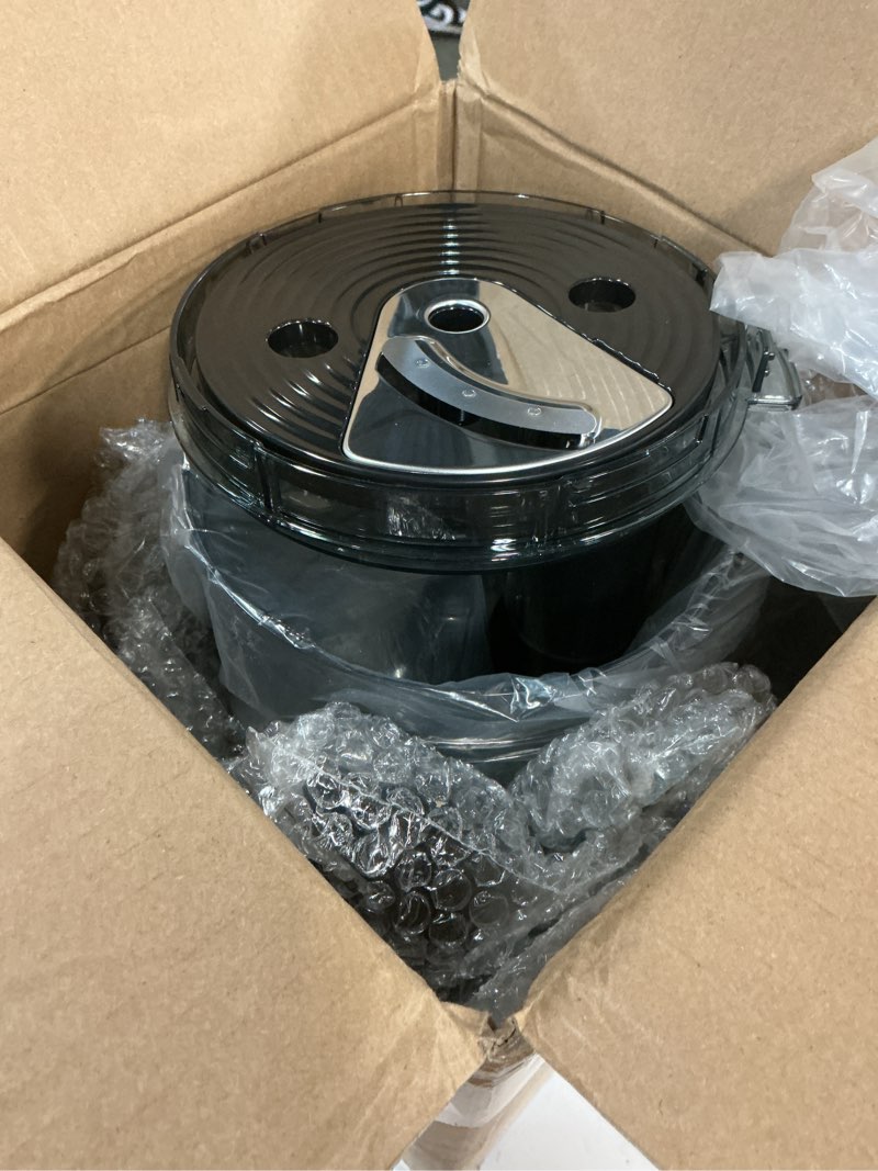 Condition photo showing Good Condition for olixis food processor 10.5 cups, 600w powerful food processors with 5 blades, dishwasher safe meat grinder for slicing, shredding, chopping, kneading, for meat, vegetables, fruit, dough white 2.6qt