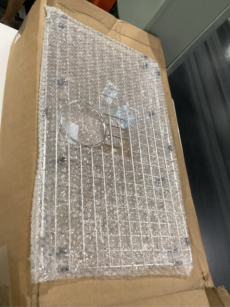 Condition photo showing New/Like New for size is different see photos starstar sinks protector stainless steel kitchen sink bottom grid, rack (18 x 16)