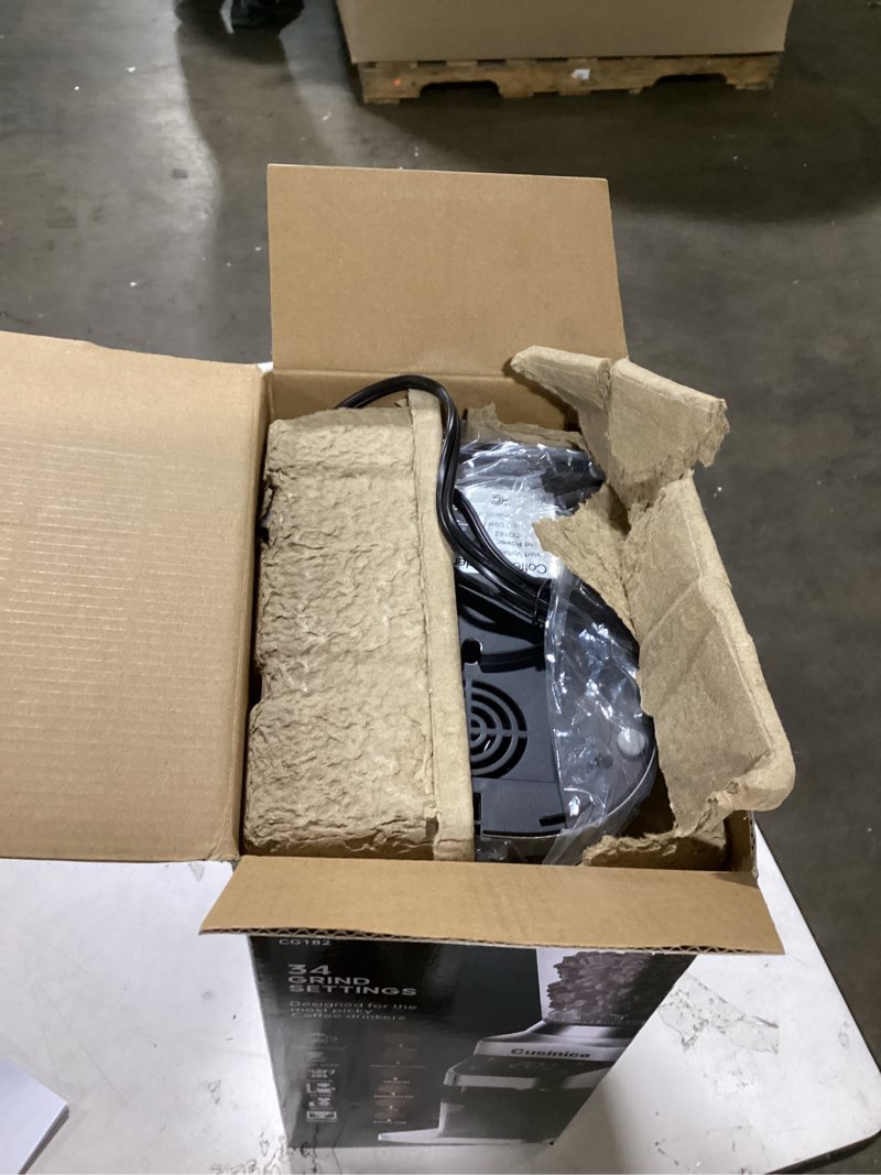 Condition photo showing Good Condition for Conical Burr Coffee Grinder with 40mm Stainless Steel Burr, 34 Grind Settings & Anti-Static, Electric Espresso Grinder for Home Use 34 grinder