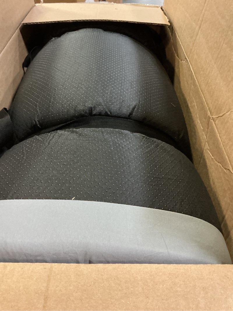 Condition photo showing As Is for cymula memory foam camping mattress pad,3inch sleeping pad for camping,non-slip bottom floor cot car mattress bed with retaining portable roll up mattress pad mat for travel truck guest bed tent single:75*30*3 grey