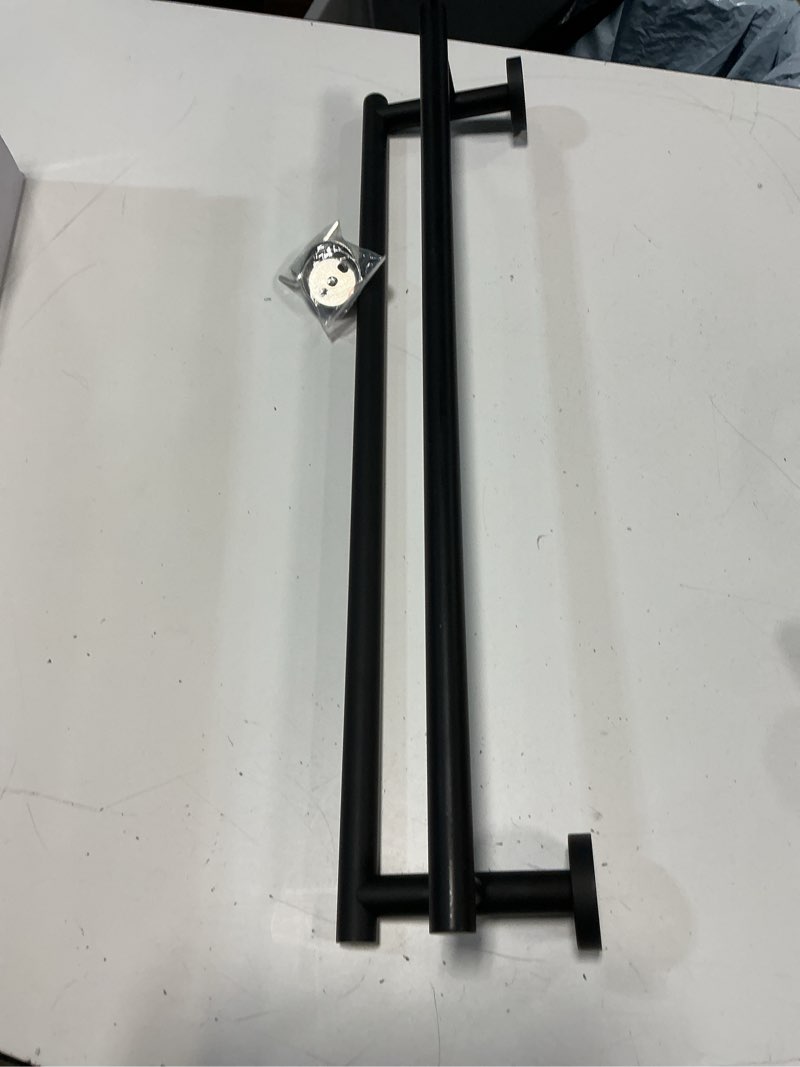 Condition photo showing Good Condition for alise double towel bar black,24" towel racks for bathroom wall mounted,bathroom towel rack sus304 stainless steel bathroom towel holder quick drying hand towel holder towel bar for walls 24-inch (2-bars) matte black