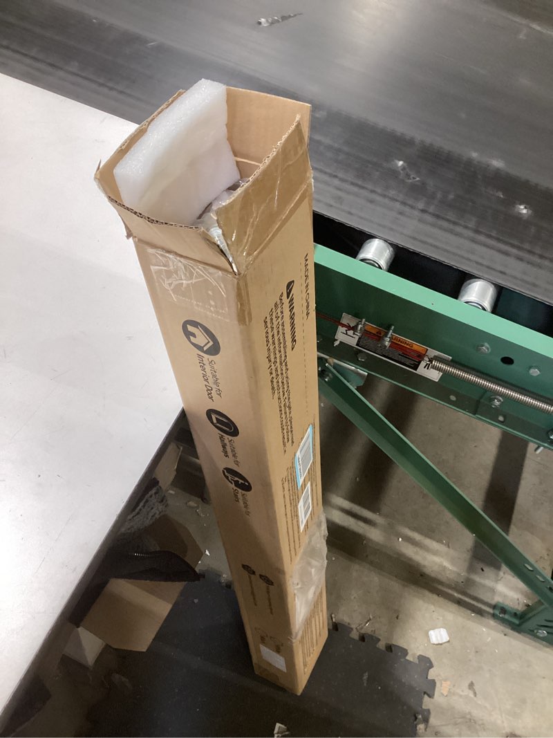 Condition photo showing New/Like New for Pawtners Retractable Baby Gates Extra Wide, 41" Tall Extends up to 120" Wide, Dog Gate Indoor with Cat Door for Stairs, Pet Gate with Support Rods for Doorways Hallways Indoor & Outdoor-White White 41" Tall x 120" Wide