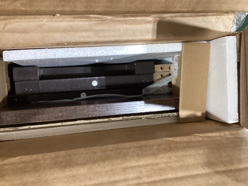 Condition photo showing Good Condition for choochoo farmhouse console table, rustic vintage narrow sofa table for entryway, living room, hallway, 40 espresso espresso 11.8"d x 39.4"w x 31.5"h