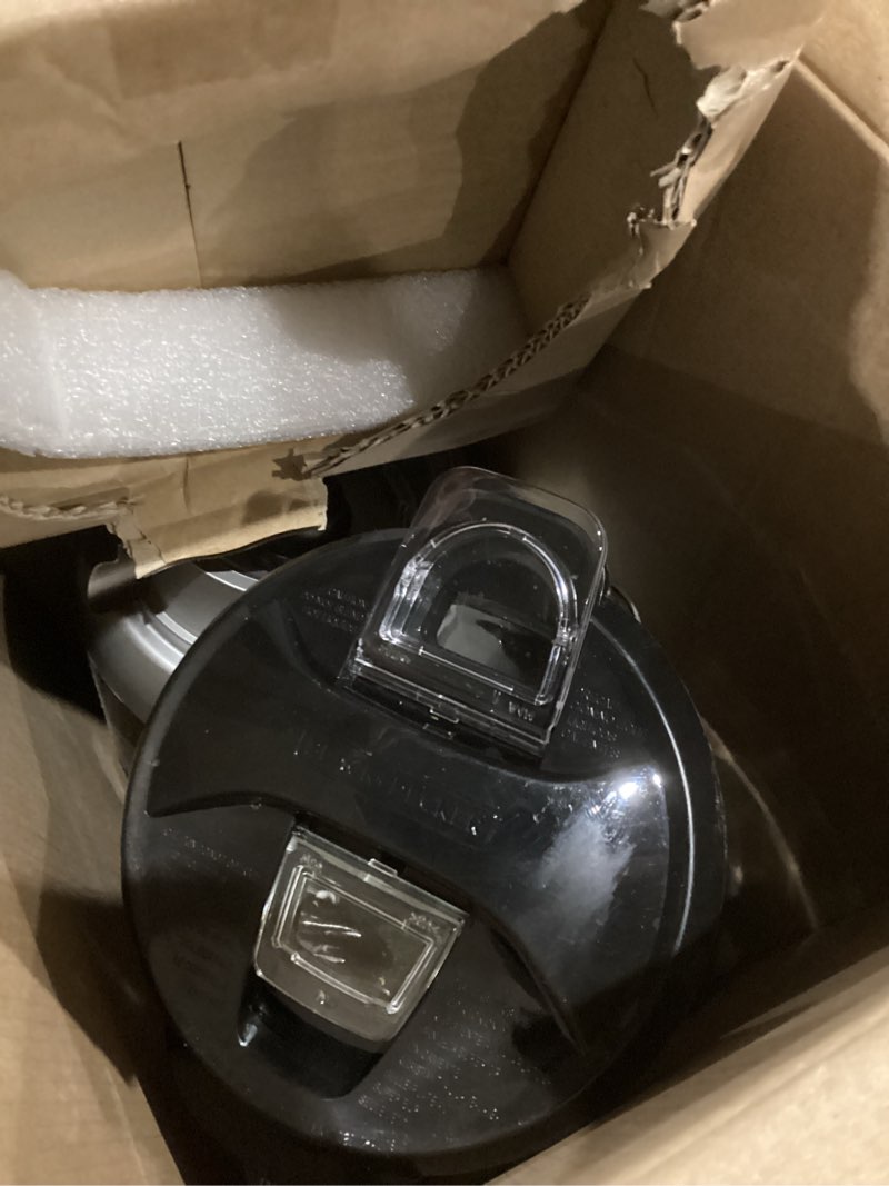 Condition photo showing As Is for BLACK+DECKER PowerCrush Countertop Blender, BL1230SG, 6-Cup Glass Jar, 4 Speed Settings, Dishwasher Safe, 700W Motor