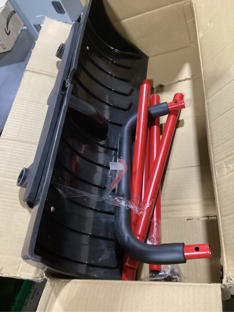 Condition photo showing Good Condition for 30” Snow Shovel, Heavy-Duty Snow Pusher & Snow Plow, Ergonomic Handle, Lightweight Wide Blade for Fast Snow Removal, Back Saver Winter Tool for Driveway, Sidewalk, Patio, Deck