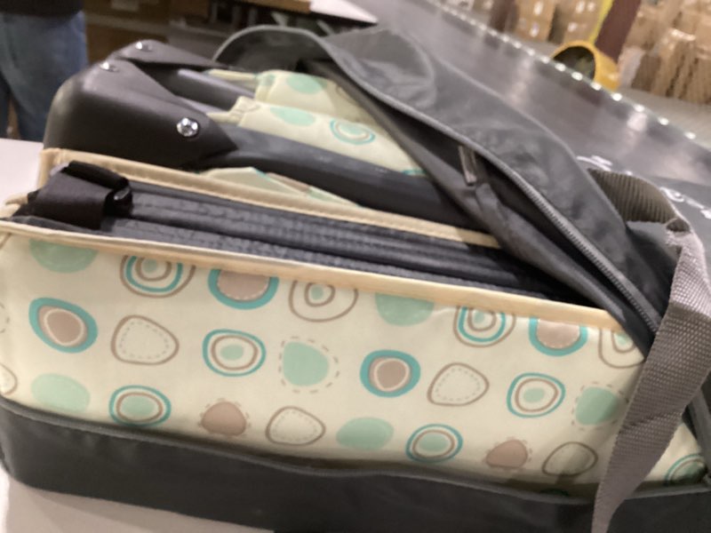 Condition photo showing As Is for Dream On Me Nest Portable Playard , Award-Winning Lightweight Travel Playpen for Baby. Quick Fold, Mesh Sides, Foldable Mattress Pad, No-Tool Assembly, Meets ASTM/CPSC Standards -Grey similar to stock picture