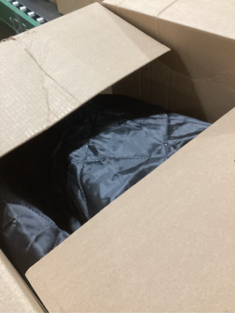 Condition photo showing Good Condition for Garage Door Screen for Winter?Garage Door Insulation Kit?Magnetic Thermal Insulated Door Curtain, Garage Insulated Door Curtain ? Weatherproof, Windproof, Soundproof(9 * 7Ft) 9*7FT Black