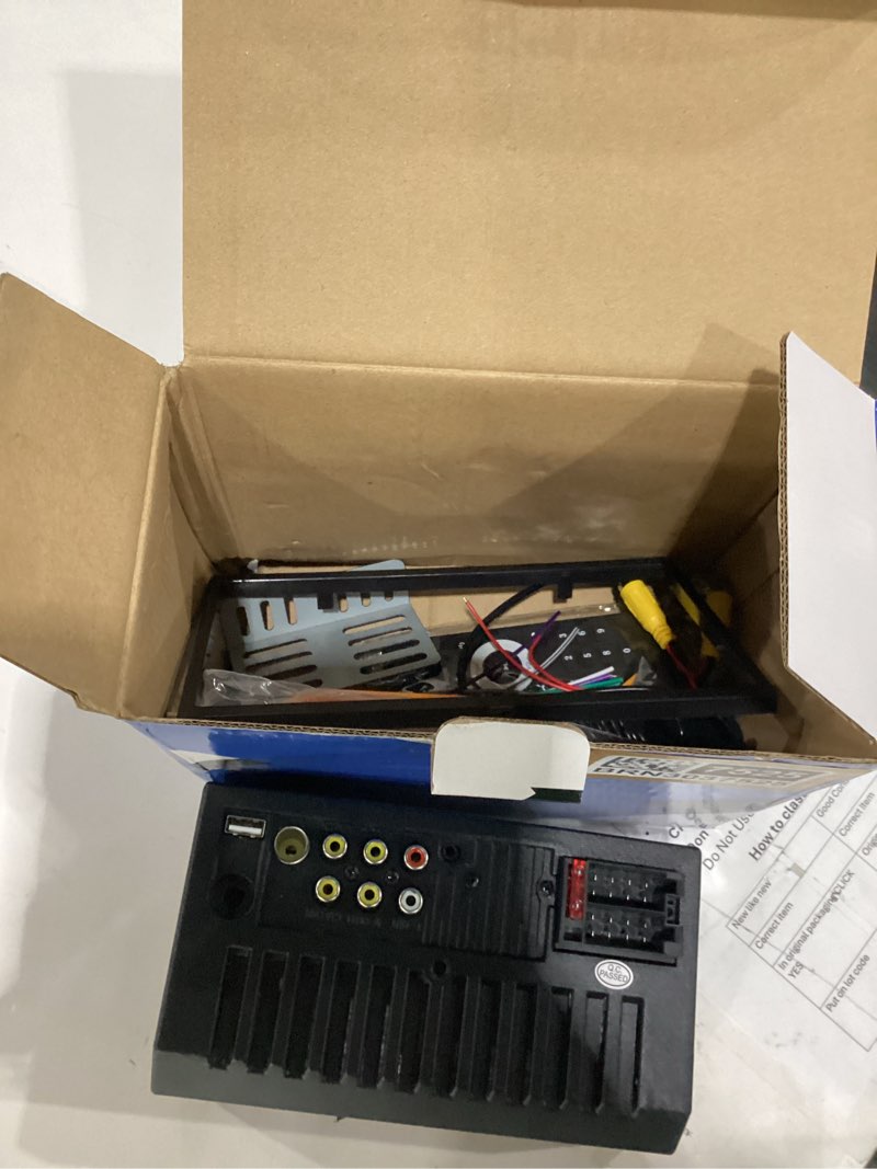 Condition photo showing Good Condition for 7 double din touch screen car radio with apple carplay,7 inch bluetooth car stereo with backup camera, fm steering wheel controls,mirror link navigation,usb/tf/subwoorf/240 watts