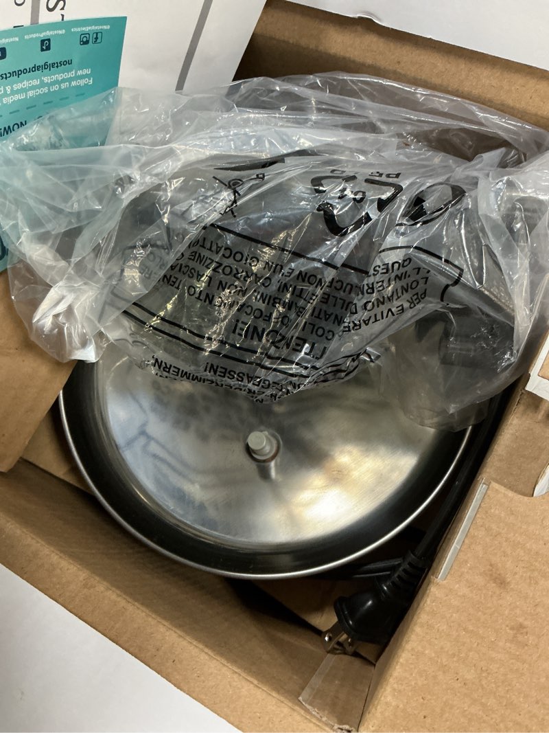 Condition photo showing Good Condition for Nostalgia 3 Tier Electric Chocolate Fondue Fountain Machine for Parties - Melts Cheese, Queso, Candy, and Liqueur - Dip Strawberries, Apple Wedges, Vegetables, and More - 24-Ounce - Black, Small