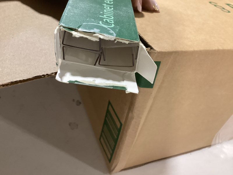 Condition photo showing Good Condition for 4pcs cabinet door protector, plastic edge protector trash drawer protector edge guard, slip on protectors for cabinets– 3/4" thick, 24" length, prevent wear, chipping, discoloration