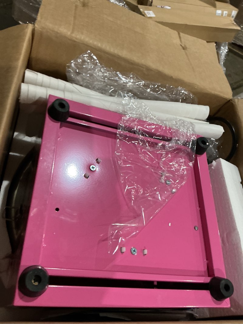 Condition photo showing As Is for cotton candy machine commercial, 1000w cotton candy maker machine, candy floss maker with stainless steel bowl, sugar scoop?double switch easy and safe to use for kids, home, party, birthday, festival