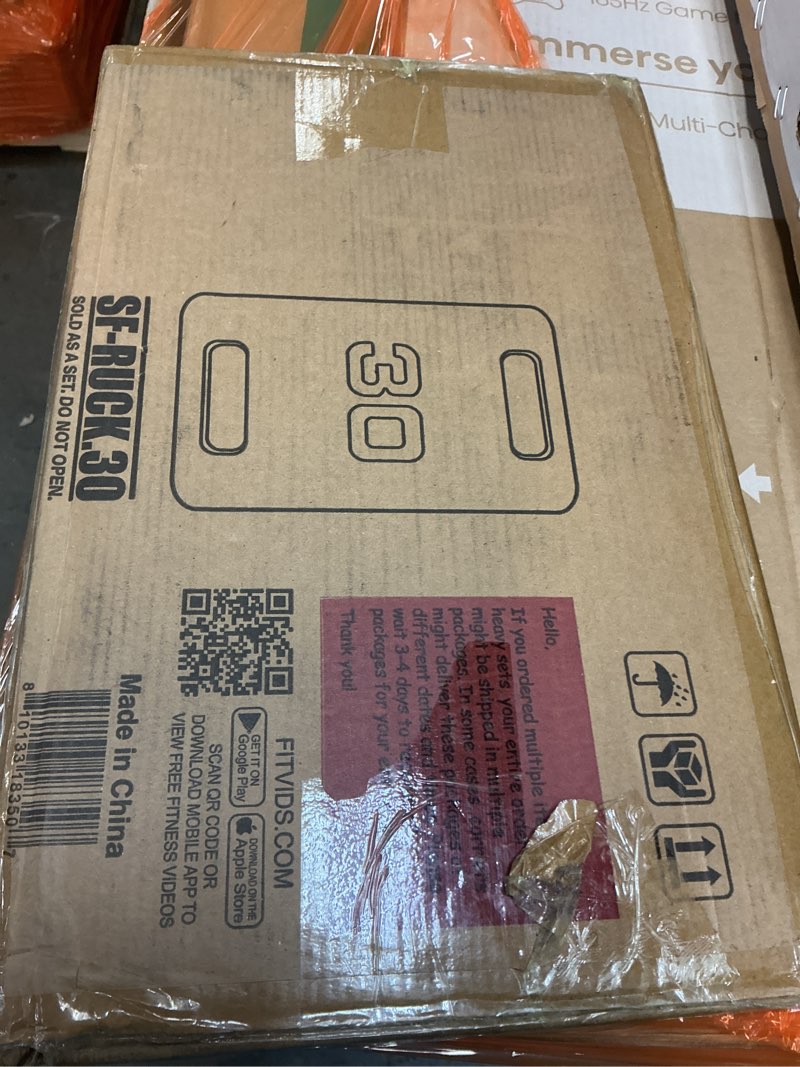 Condition photo showing New/Like New for Fitvids Cast Iron Plate, Weighted Plate for Swings, Squat, Strength Training, Fitness Workout, and Home Exercises, Multiple Sizes 30 Pounds