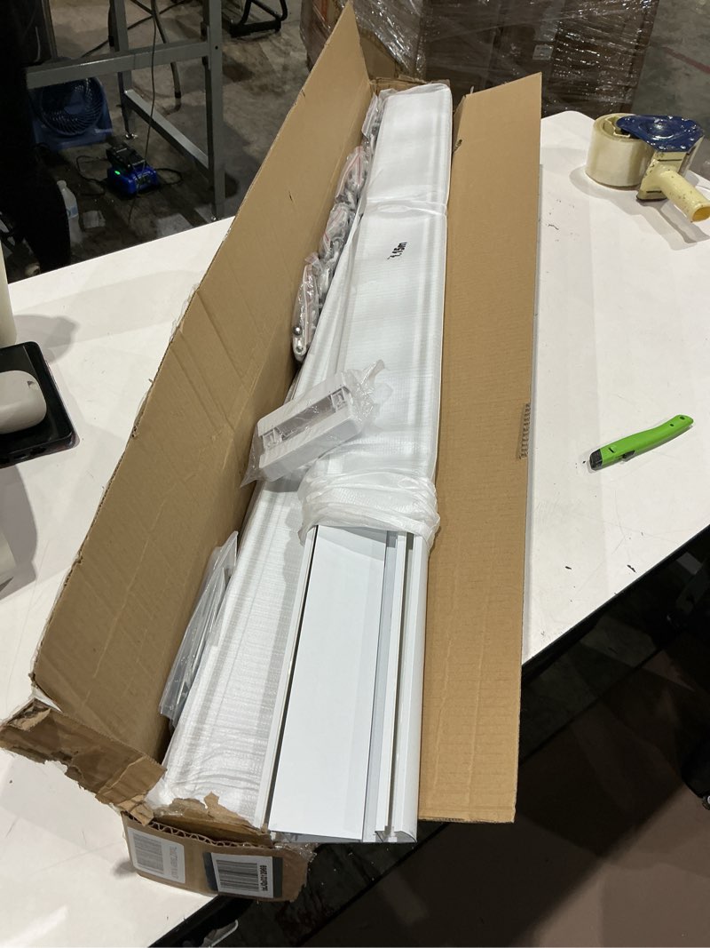 Condition photo showing New/Like New for double row curtain track ceiling mounted, silent heavy duty curtain track system, sliding rails for curtains, room divider for bedroom living room hospital (track ships in sections with connectors) 4.5m(14.8ft) white