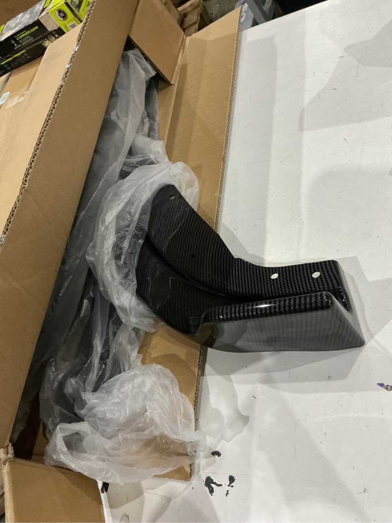 Condition photo showing Good Condition for mutusaisi front bumper lip splitter spoiler fit for bmw f30 f31 3 series base 2012-2018 accessories 320i/ 328i/ 328d/ 330e/ 330i/ 335i/ 340i, 3pcs air chin body kit (carbon fiber look)