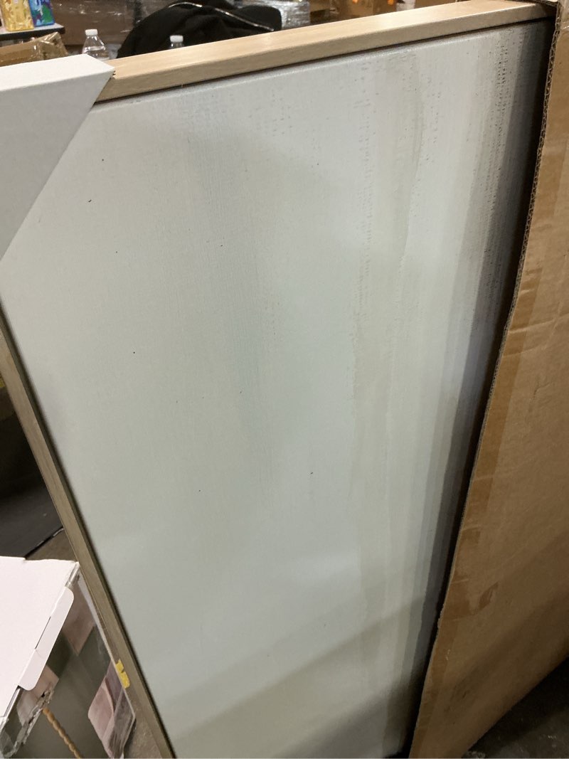 Condition photo showing Good Condition for 47" x 24" haze framed wall canvas - threshold™: modern abstract digital art, beige frame