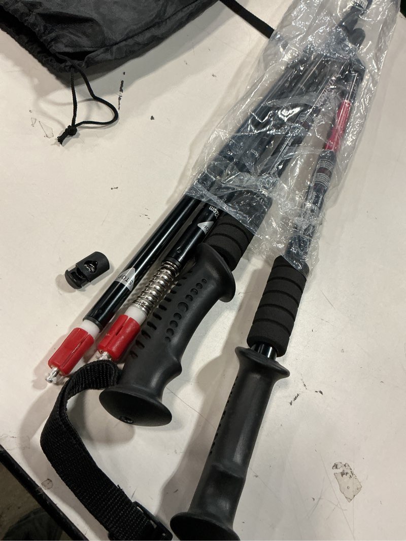 Condition photo showing As Is for Aihoye Hiking Trekking Poles, 2 Pack Collapsible, Lightweight, Anti Shock, Walking Sticks, Adjustable Hiking Pole for Men and Women black