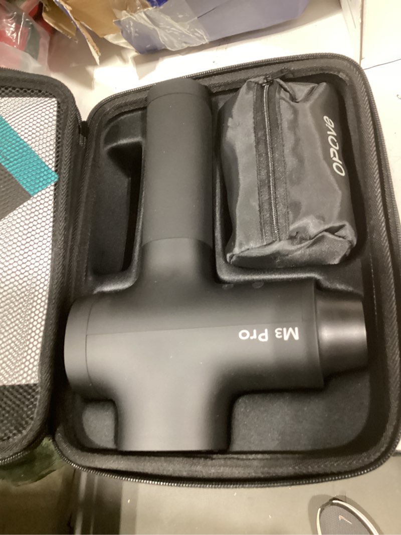 Condition photo showing Good Condition for opove M3 Pro 2 Massage Gun Deep Tissue Percussion Muscle Massager for Workout, Handheld Percussive Therapy Fascia Gun for Athletes Fast Recovery 4-8 Hours Long Battery Life, Powerful, Quiet, Black