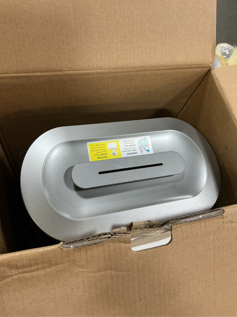 Condition photo showing As Is for Dreo 8L Smart Humidifiers for Bedroom 600ft², 80H Runtime Warm&Cool Supersized Mist Humidifier for Large Room Indoor, Quiet Whole House humidifier for Baby, Plants, with Alexa/Google, Silver, HM717S