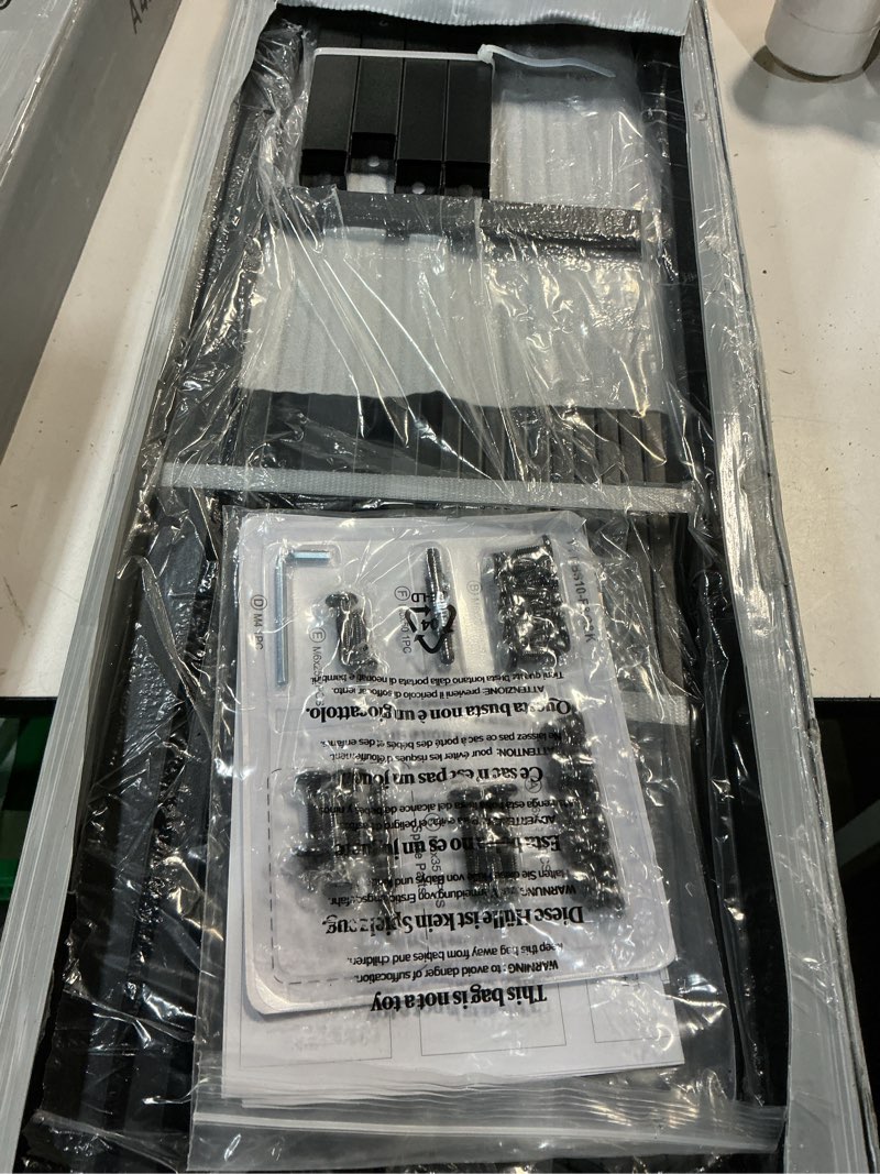 Condition photo showing Good Condition for awesofurni king box spring, 10 inch high profile king size box spring only, black 3000 lbs heavy duty metal frame mattress foundation with fabric cover, easy assembly-noise free