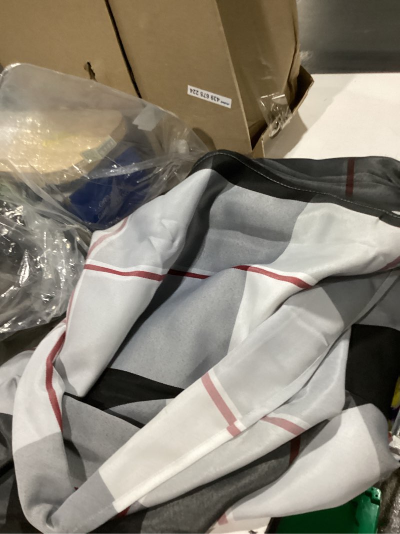 Condition photo showing Good Condition for similar to sastybale tablecloth checkered style polyester table cloth dust-proof wrinkle resistant heavy weight table cover for kitchen dinning tabletop decoration?square, 20\" x 20\", grey? gray color 20\" x 20\" (set of 4)