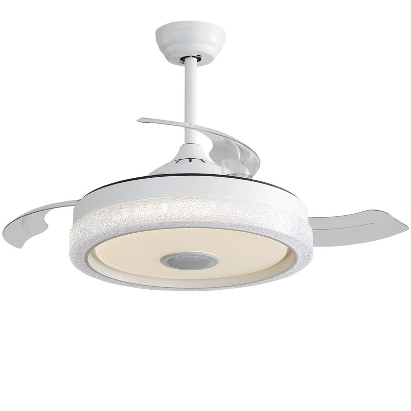 Yardreeze 42-in Flush Mount Smart White with White Blades Plug-in
