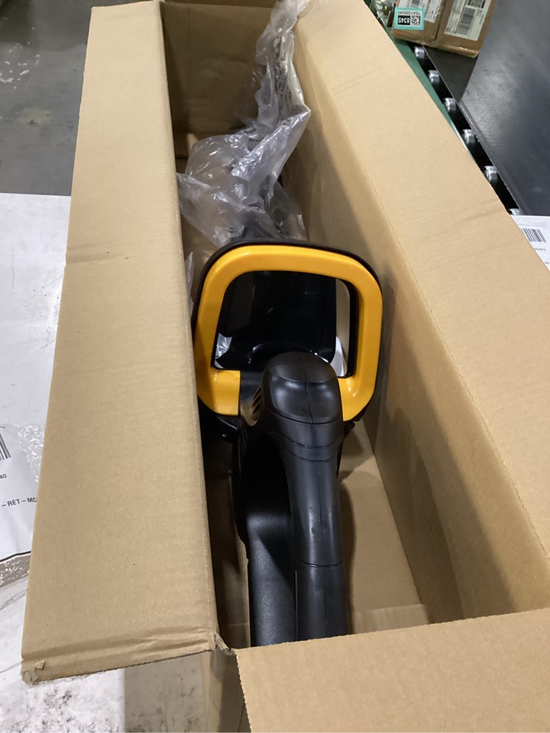 Condition photo showing New/Like New for cordless hedge trimmer