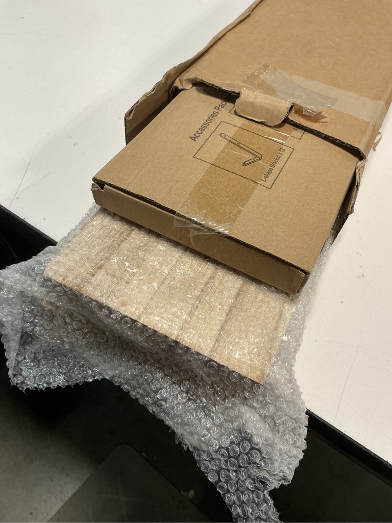 Condition photo showing New/Like New for WOPITUES Wood Floating Shelves Set of 6, 24 inch Long Floating Shelves for Wall Decor, Farmhouse Shelf for Bedroom, Bathroom Storage Shelves, Book Shelves for Living Room - Rustic Brown 24 inches Rustic Brown