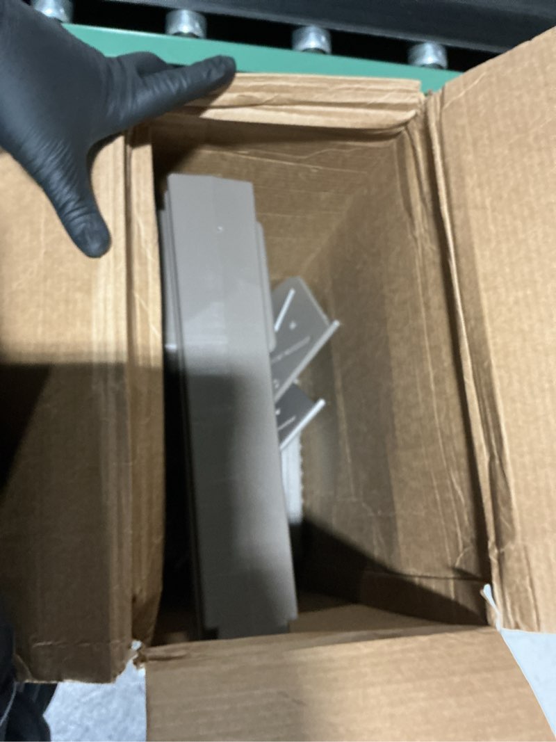 Condition photo showing Good Condition for architectural mailboxes gentry™ rust-proof plastic post mounted mail box for outside with post, mocha, large curbside mailbox, usps approved for residential delivery mocha gentry plastic