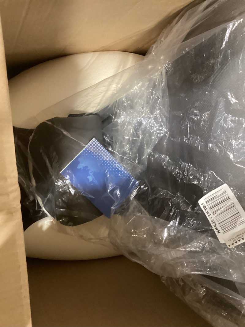 Condition photo showing Good Condition for Reading Pillow for Sitting in Bed, 22”H Back Pillow for Sitting Up,Lumbar Rest & Neck Support Bed Pillows,Backrest Bed Chair with Arms for Reclining,Gaming,Resting,Watching TV in Couch or Floor Grey&white