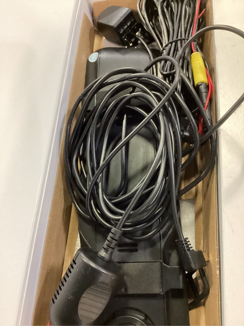 Condition photo showing Good Condition for upgraded 10'' rear view mirror camera mirror dash cam front and rear 1080p backup camera full touch screen w loop recording, g-sensor night vision 170° wide angle