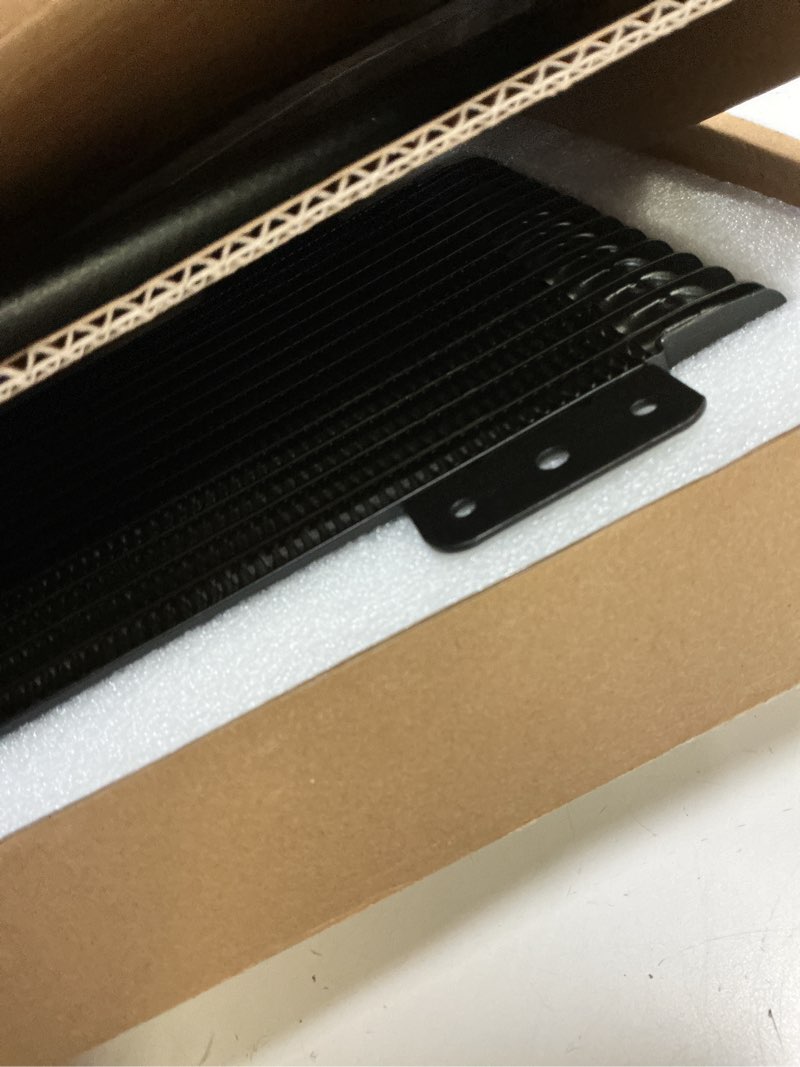 Condition photo showing Good Condition for low pressure drop trans cooler,40k transmission oil cooler lpd47391 compatible with tru cool heavy duty 40,000 gvw max - low pressure drop trans cooler - black