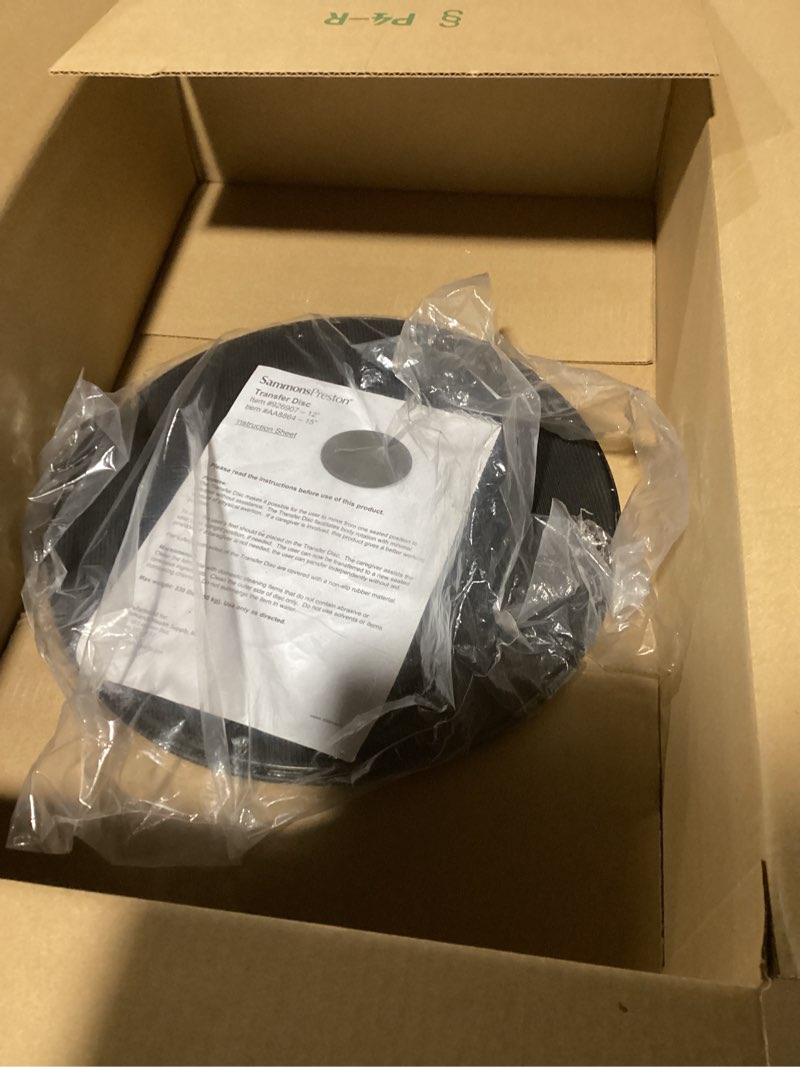 Condition photo showing item condition for Sammons Preston Transfer Disc, 15" Pivot Disc for Safe Transfers with 360° Rotation, Non-Slip Surface for Sitting or Standing, Mobility Aid for Elderly, Caregivers, and Disabled, Lightweight Design 15 Inch Diameter