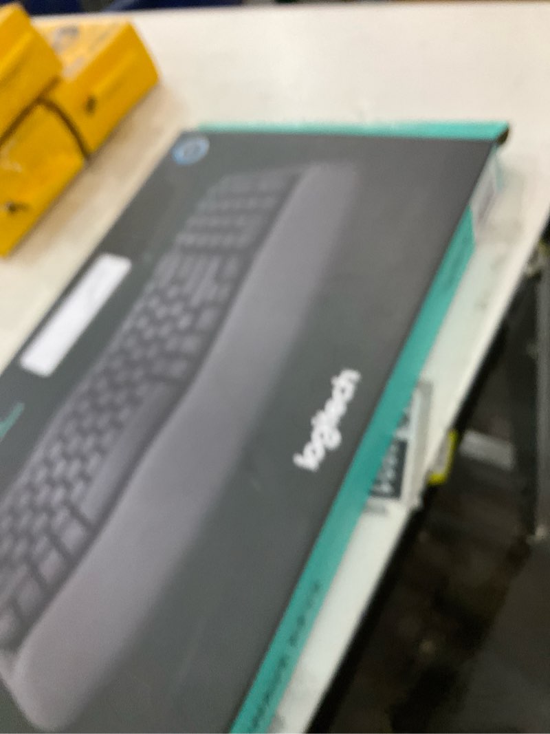 Condition photo showing New/Like New for Logitech Wave Keys Wireless Ergonomic Keyboard with Cushioned Palm Rest, Comfortable Natural Typing, Easy-Switch, Bluetooth, Logi Bolt Receiver, for Multi-OS, Windows/Mac - Rose Rose Keyboard