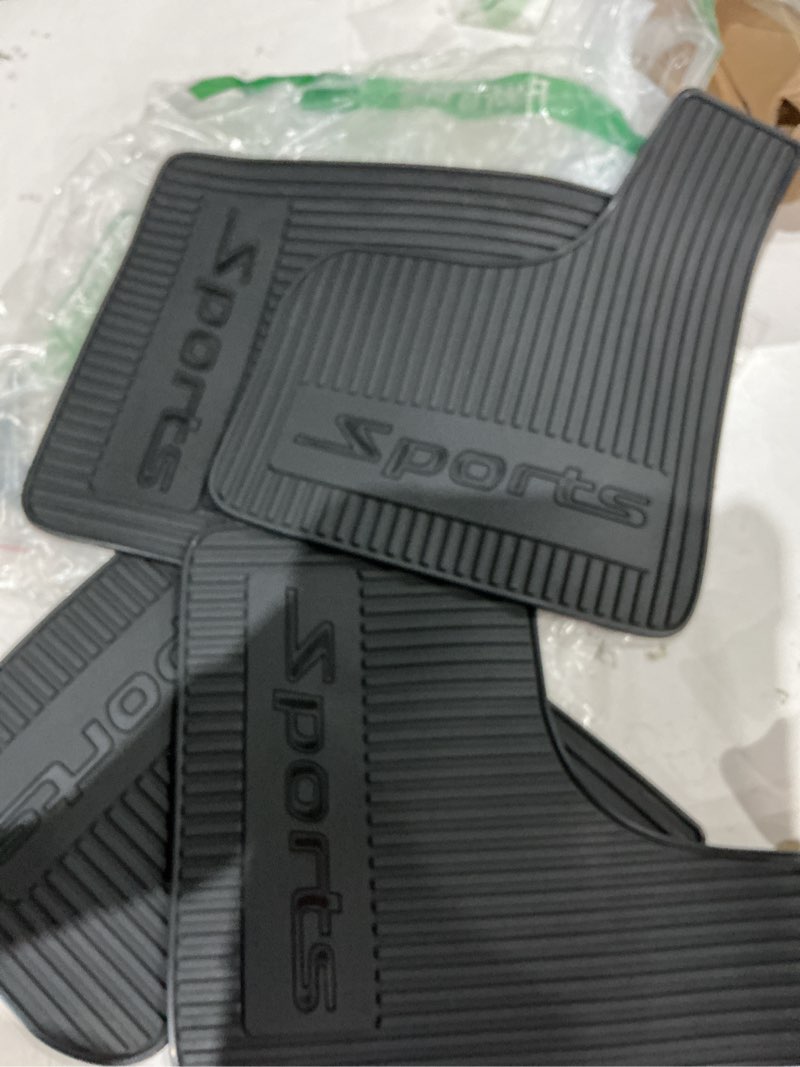 Condition photo showing Good Condition for hzel car mud flaps, 4pcs soft flexible bendable rubber vehicle mudguard splash guard with hardware tool, auto exterior protection accessories for front & rear, universal for most sedans (black)