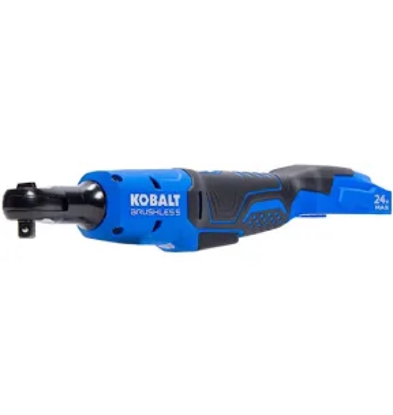 kobalt 24-volt variable speed brushless 3/8-in drive cordless ratchet wrench bare tool