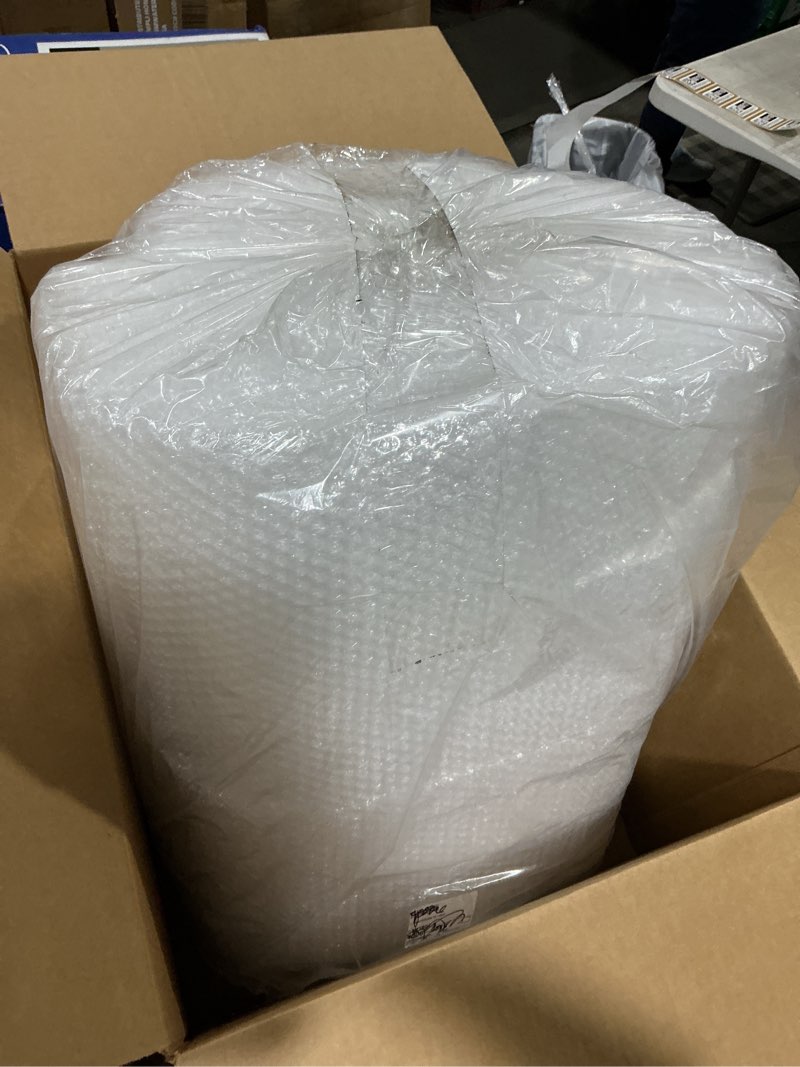 Condition photo showing Good Condition for amazon basics bubble wrap for moving, packing, shipping and storage, perforated protective cushioning for fragile items, 12-inch x 175-ft long roll, small 3/16", clear