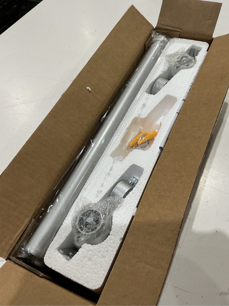Condition photo showing As Is for tangwin gold wrap around curtain rods 2 pack:blackout heavy duty adjustable window curtain rod room darkening, modern industrial curved french return metal drapery rods easy install,brass gold 28-48" brass gold 28-48" & 2pack