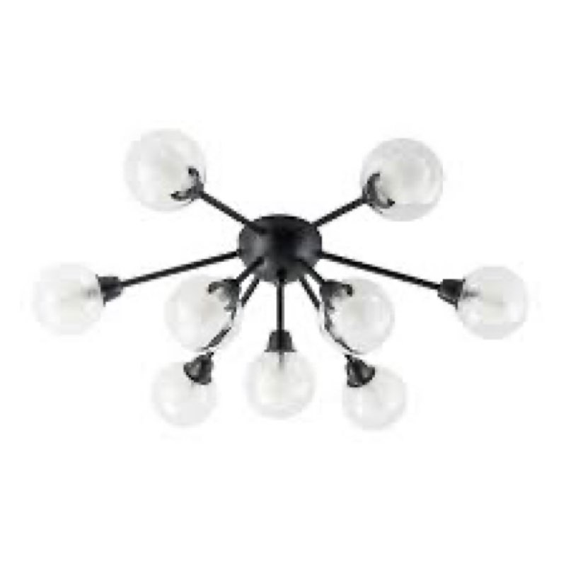 9 - Light Dimmable Sputnik Semi Flush Mount Ceiling Light