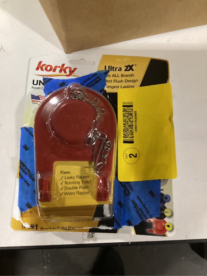 Condition photo showing Good Condition for korky ultra 2x 2-in rubber toilet flapper
