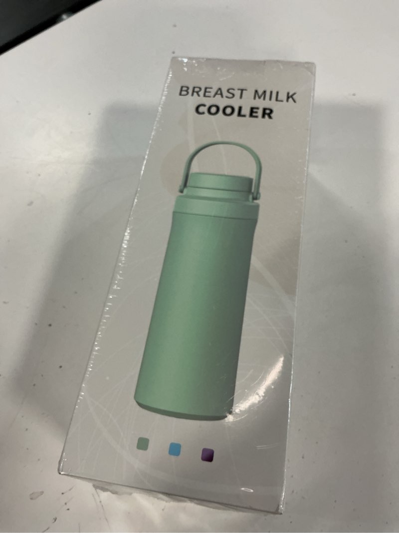 Condition photo showing New/Like New for xaproo 22oz breast milk cooler bottle, breastmilk cooler with 360° cooling for 24 hours, portable milk chiller for breastmilk with 2pcs baby bottles, breast milk storage bags for baby, bpa-free green