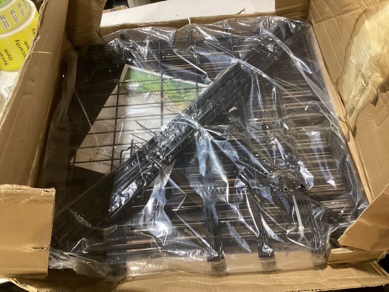 Condition photo showing New/Like New for 10 Panels No Dig Decorative Garden Fence with Gate for Yard, 24 in(H) X 20 ft(L) Animal Barrier Fencing for Outdoor Dog, Metal Portable Garden Fences for Borders, Pets, Landscape, Temporary Fence 10 Panels-20 ft(L) X 24 in(H) with Gate