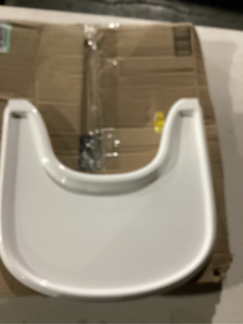 Condition photo showing As Is for parts for baby high chair, 7 in 1 convertible high chairs for babies and toddlers, kids learning table, building block table, toddler dining chair with 360° rotating seat, 5-point safety harness (khaki)