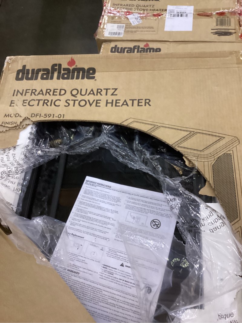 Condition photo showing New/Like New for duraflame Infrared Quartz Electiric Stove Heater - DFI-591-01 - Black