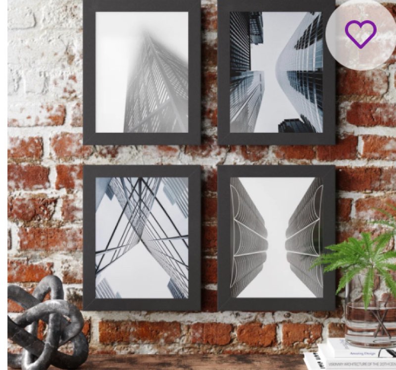 Kolton Picture Frame Set (Set of 4) 6.5x 8,5