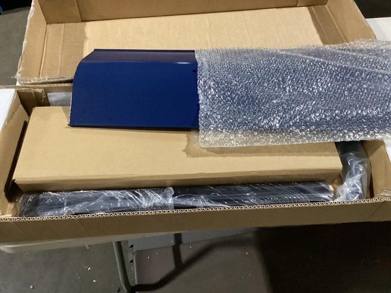 Condition photo showing New/Like New for 30-Inch Snow Pusher Shovel Plow with Segmented Handle,Wide Design for Efficient Clearing on Driveways,Sidewalks & Doorways(Blue)