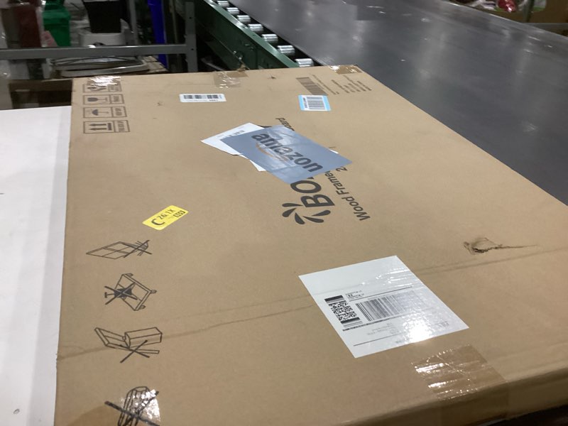 Condition photo showing New/Like New for Board2by Cork Board Bulletin Board 20" x 30", Wood Framed Corkboards for Wall Decor, Hanging Office Message Board, Large Wall Mounted Notice Pin Board with 15 Push Pins for School, Home & Office 1 Pack 20" x 30"