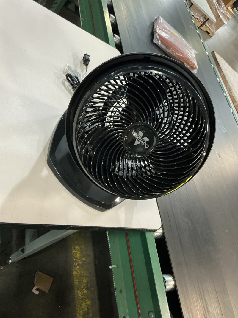 Condition photo showing As Is for  vornado 62 whole room air circulator fan, quiet 3-speed operation, black